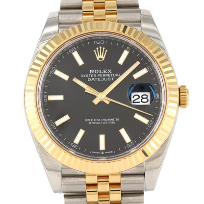 ロレックス デイトジャスト ステンレス x イエローゴールド