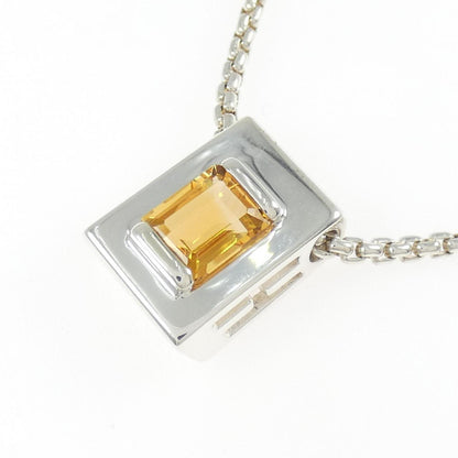 エルメス 925シルバー シトリンネックレス