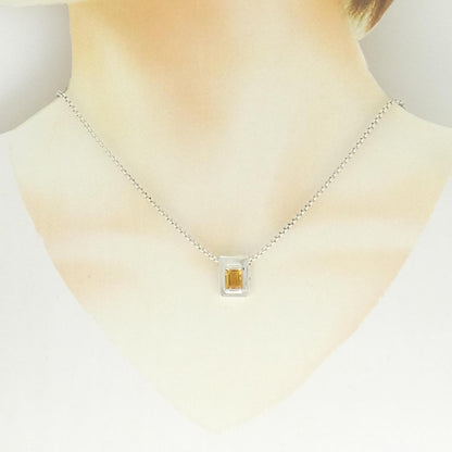 エルメス 925シルバー シトリンネックレス