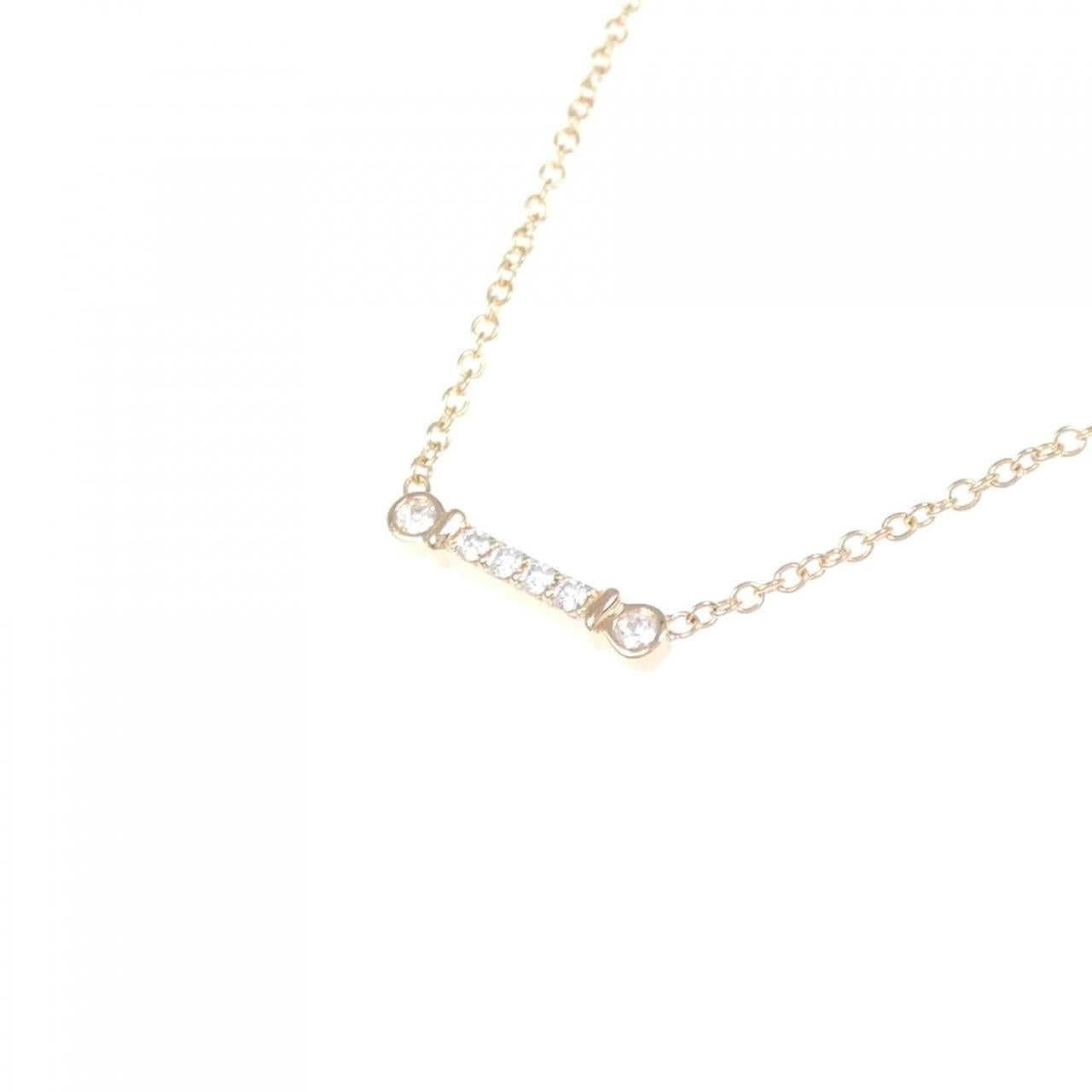 ティファニー フルール ド リス ステム 750PG ダイヤモンド ネックレス