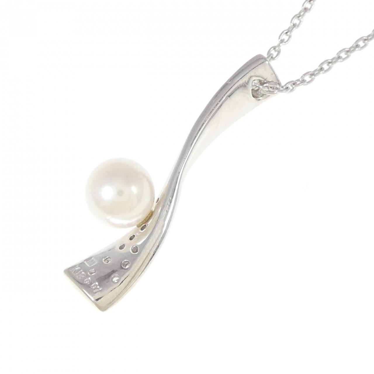 ミキモト K18WG アコヤパール ネックレス