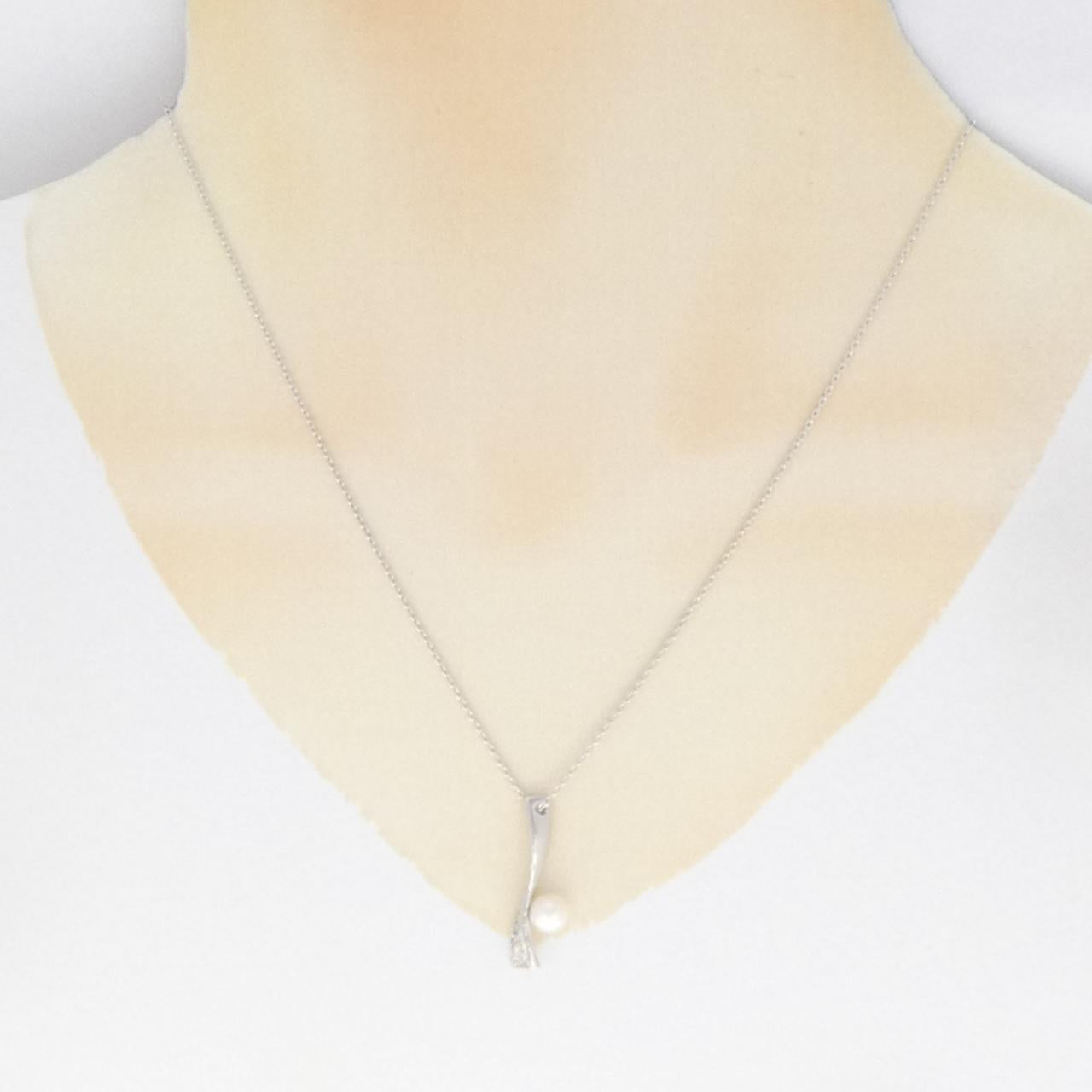 ミキモト K18WG アコヤパール ネックレス