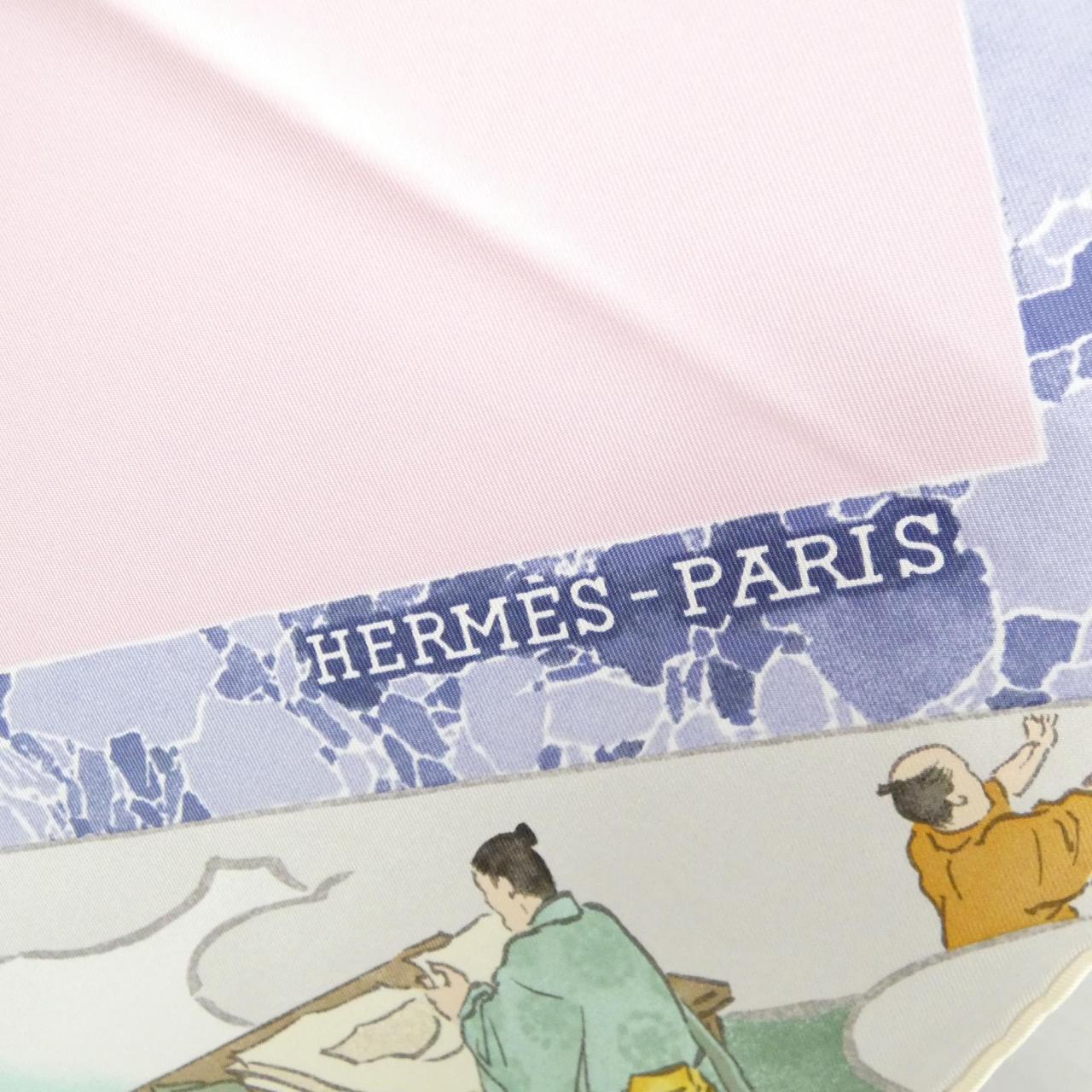 エルメス LES ARTISANSD`S HERMES シルクスカーフ