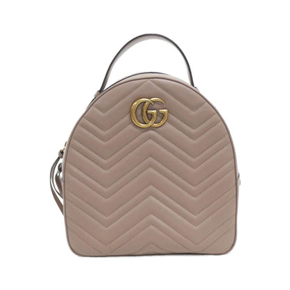 グッチ GGマーモント キルティングシェブロンレザー リュックサック