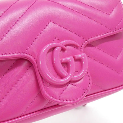 グッチ GGマーモント キルティングシェブロンレザー ウエストバッグ
