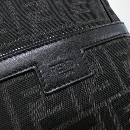 フェンディ キャンバス レザー ショルダーバッグ