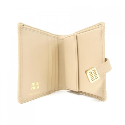 ミュウミュウ DAINO SOFT CALF 二つ折り財布