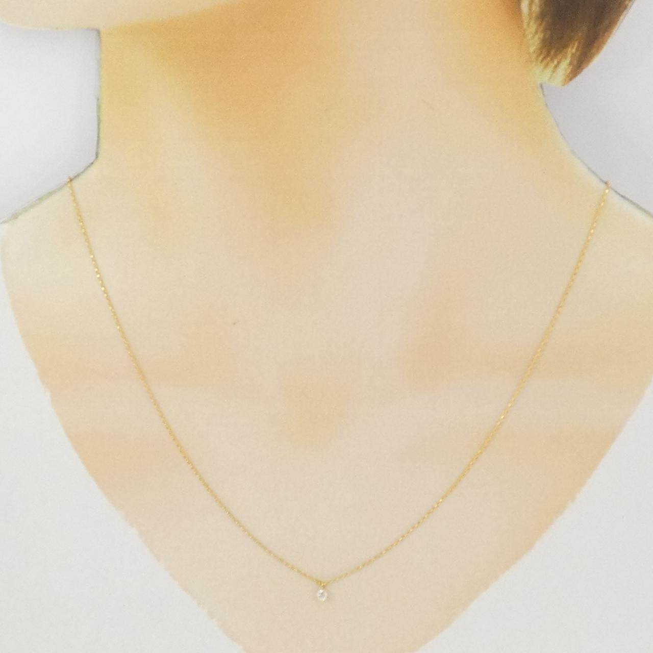K18イエローゴールド ダイヤモンド ネックレス