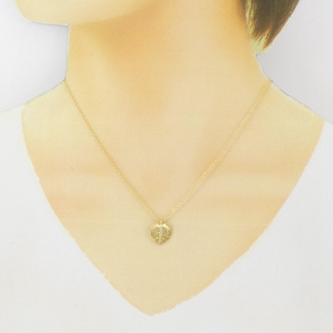 585 イエロー ゴールド ダイヤモンド ネックレス
