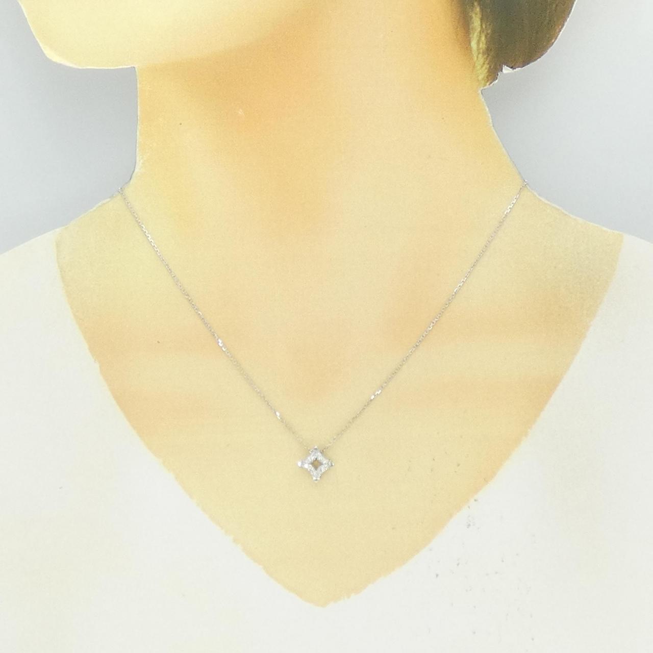 750ホワイトゴールドダイヤモンドネックレス