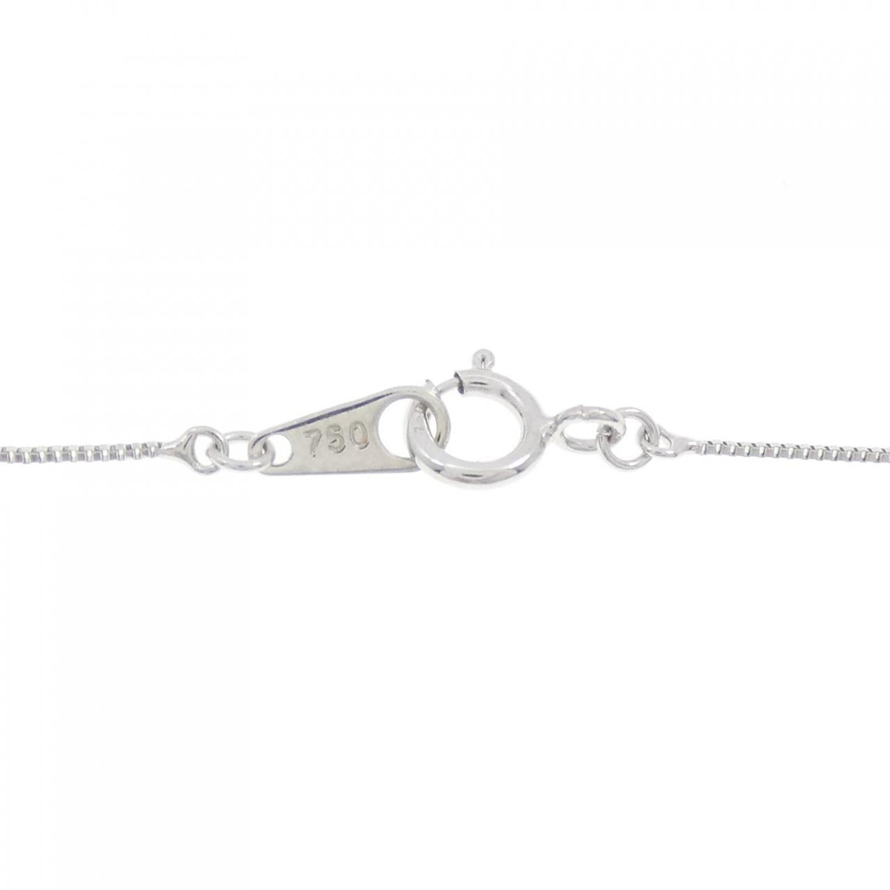 K18ホワイトゴールド ダイヤモンド ネックレス