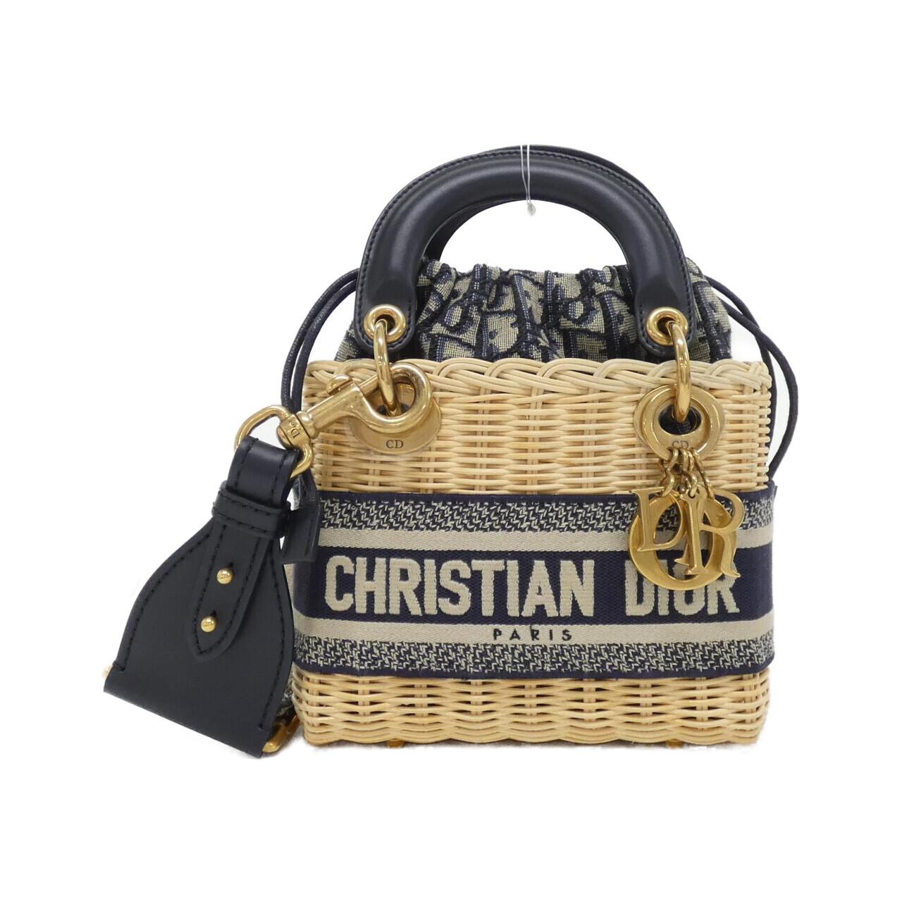 クリスチャンディオール DIOR OBLIQUE ウィッカー ショルダーバッグ
