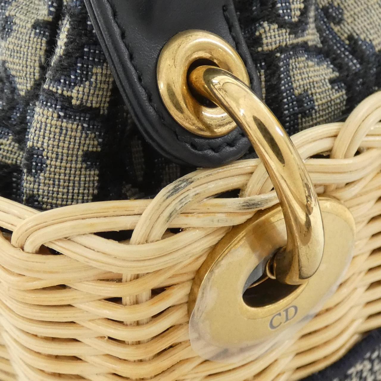クリスチャンディオール DIOR OBLIQUE ウィッカー ショルダーバッグ