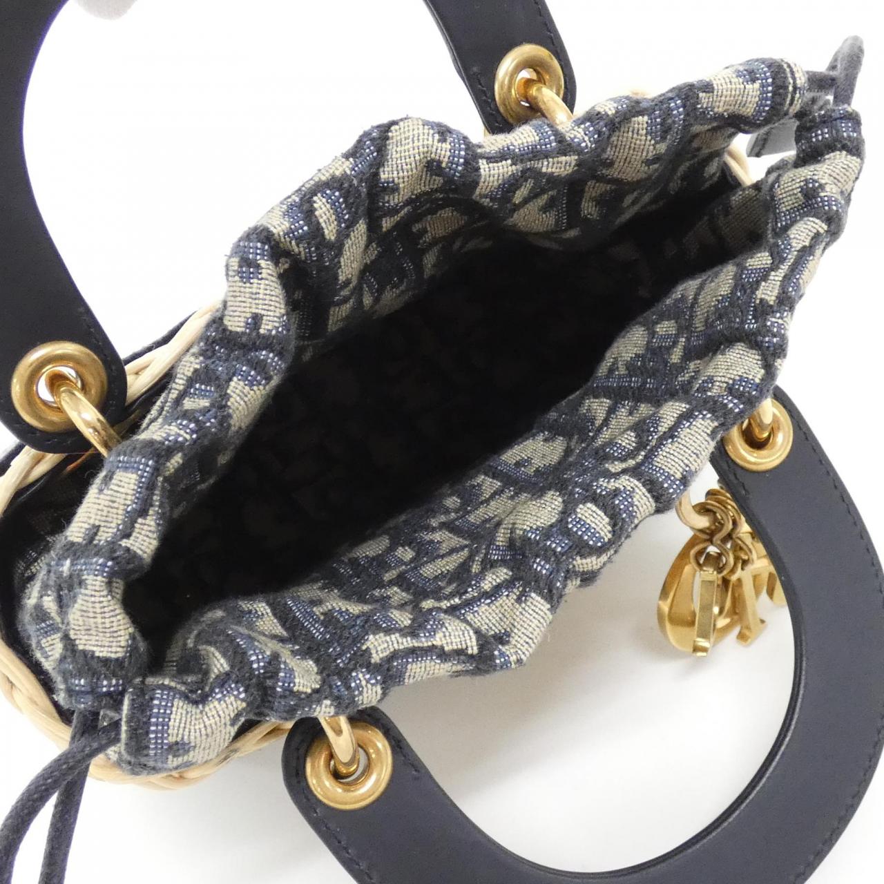 クリスチャンディオール DIOR OBLIQUE ウィッカー ショルダーバッグ