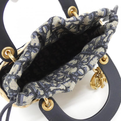 クリスチャンディオール DIOR OBLIQUE ウィッカー ショルダーバッグ