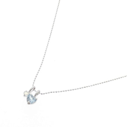 Au750 2wayアクアマリンムーンストーンネックレス