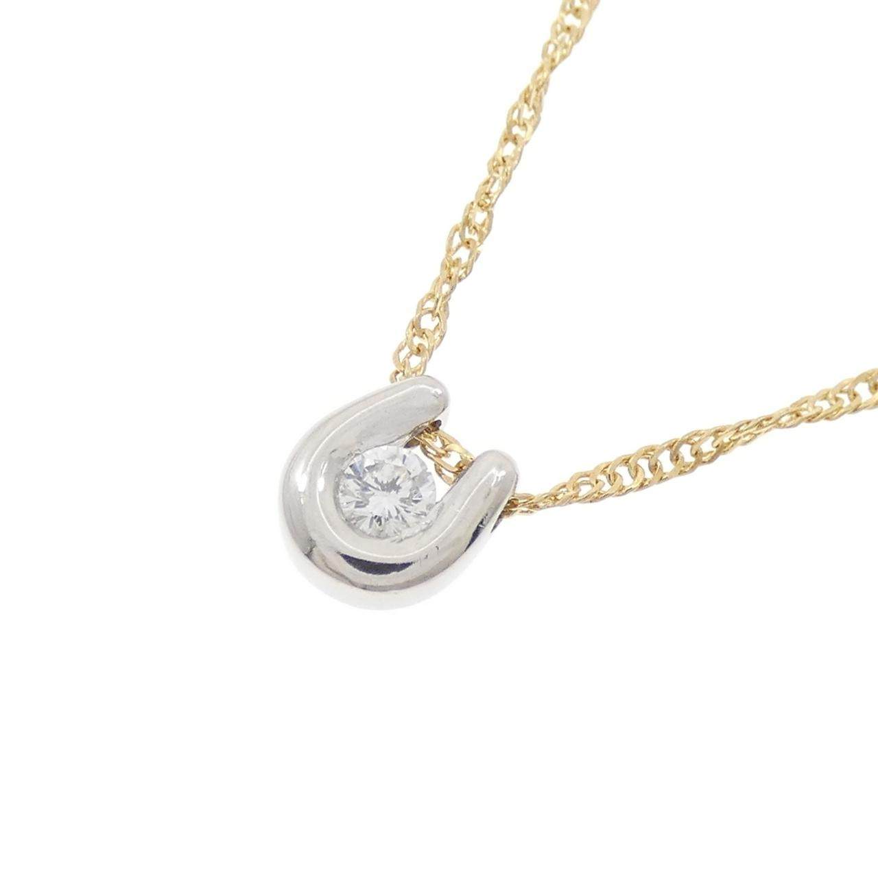 PT/18Kイエローゴールド ダイヤモンド ネックレス