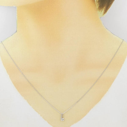 Pt900 K18WG ダイヤモンド ネックレス