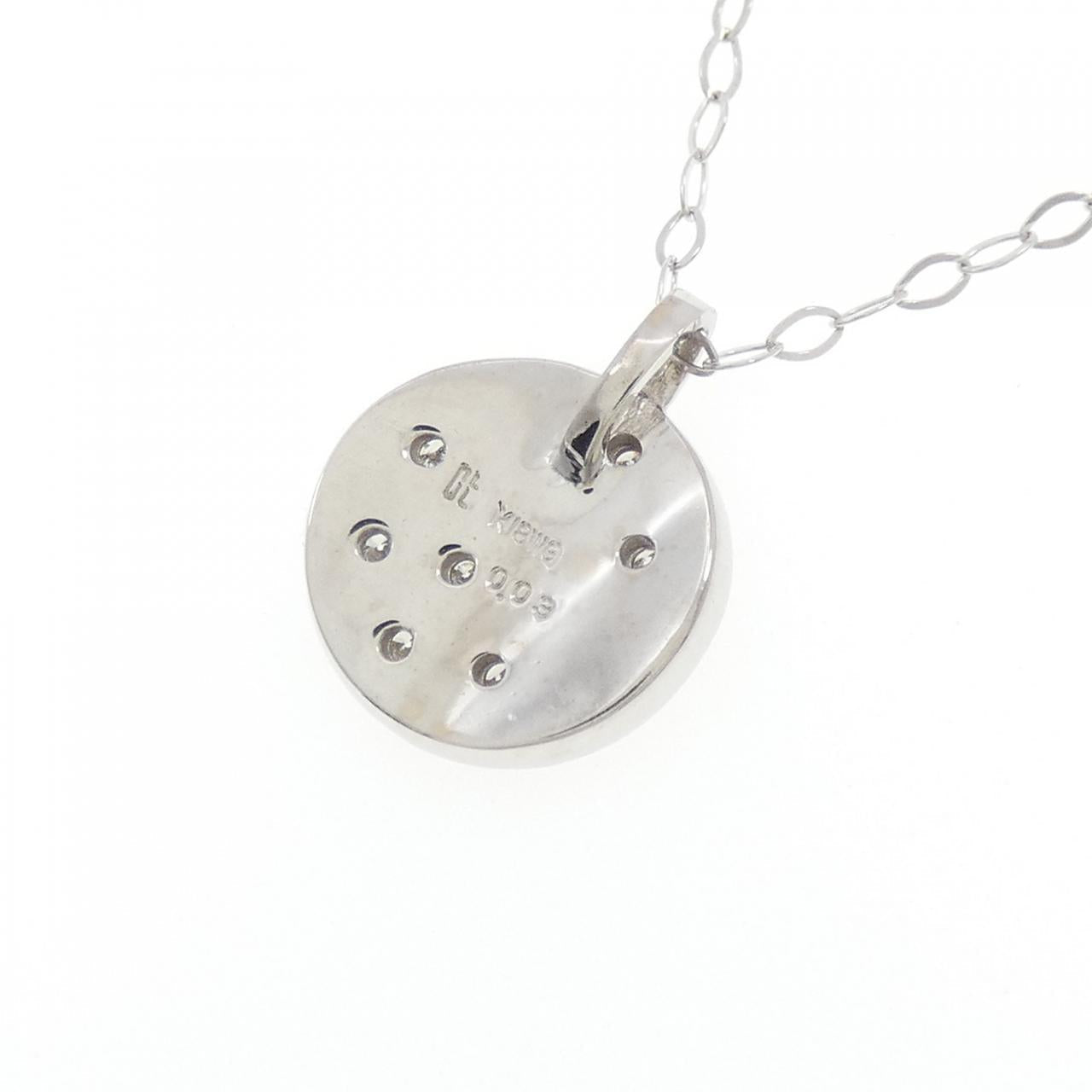Au750 ホワイト ゴールド ダイヤモンド ネックレス