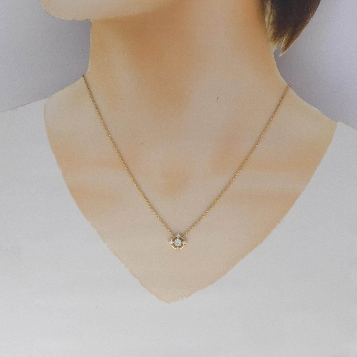 K18イエローゴールド ダイヤモンド ネックレス