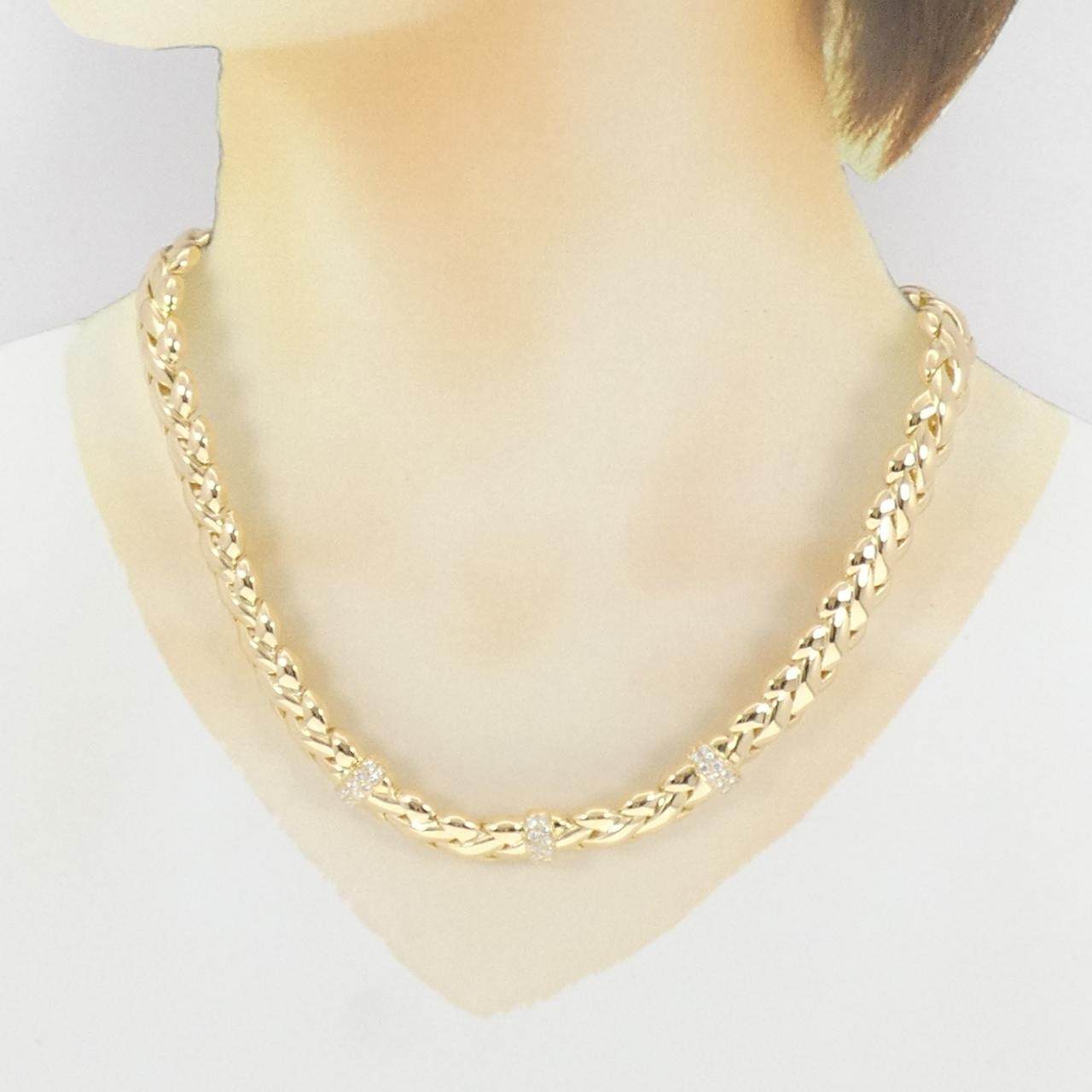 ヴァンクリーフアンドアーペル Au750 ダイヤモンドネックレス
