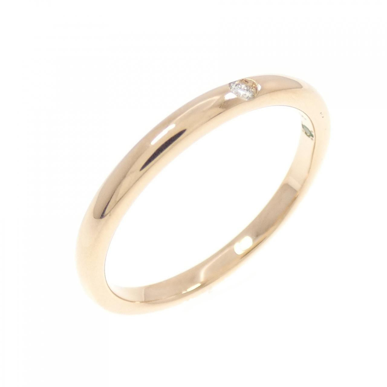 Au750 ピンク ゴールド ダイヤモンド リング