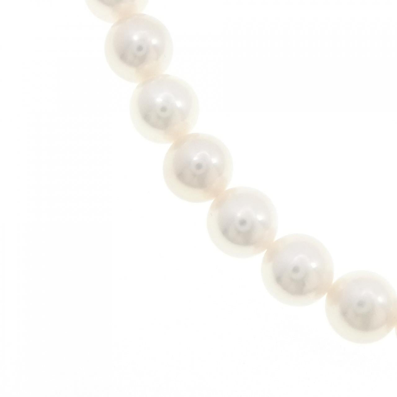 ミキモト アコヤ パール Au750 ホワイト ゴールド ネックレス