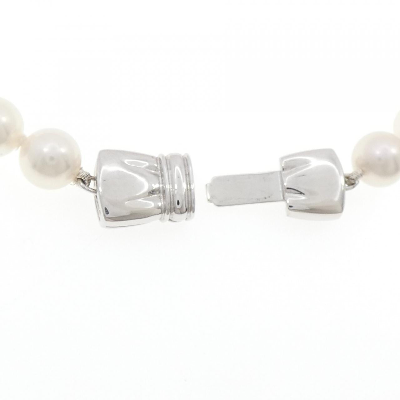 ミキモト アコヤ パール Au750 ホワイト ゴールド ネックレス