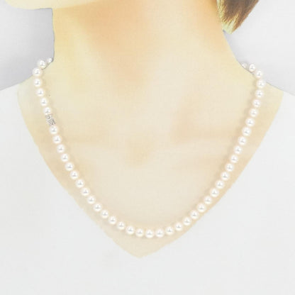 ミキモト アコヤ パール Au750 ホワイト ゴールド ネックレス