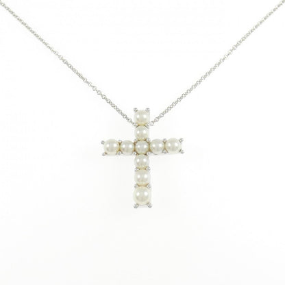 ミキモト アコヤ パール Au750 ホワイト ゴールド ネックレス