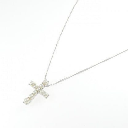 ミキモト アコヤ パール Au750 ホワイト ゴールド ネックレス