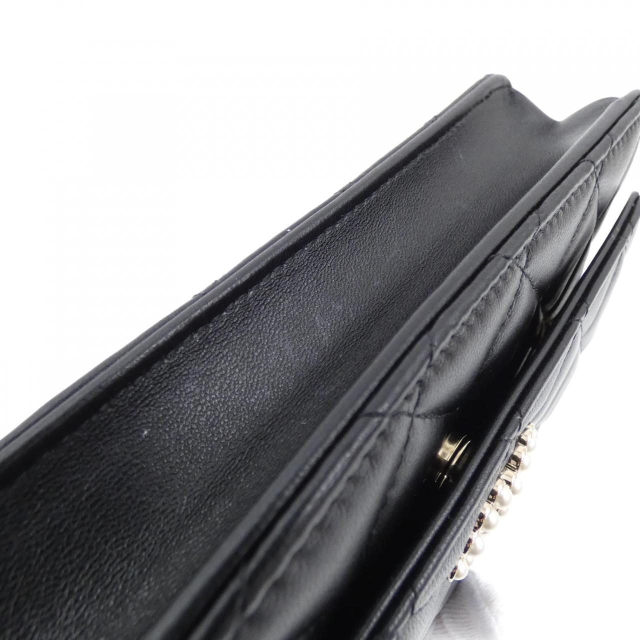 シャネル AP3807 ラムスキン チェーン ウォレット