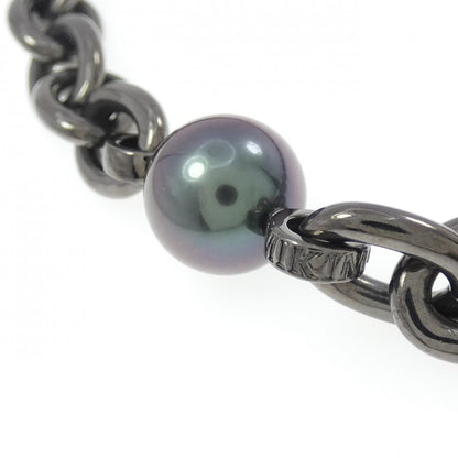 ミキモト ブラック サウス シー パール シルバー ネックレス