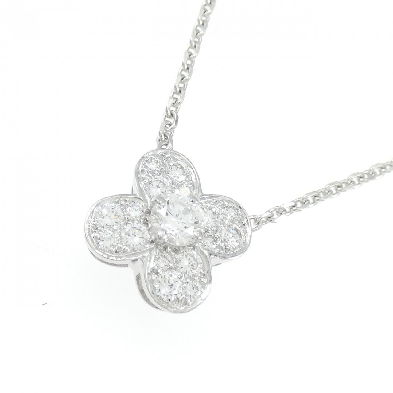 ヴァン クリーフ＆アーペル トレフル 750ホワイトゴールド ダイヤモンドネックレス