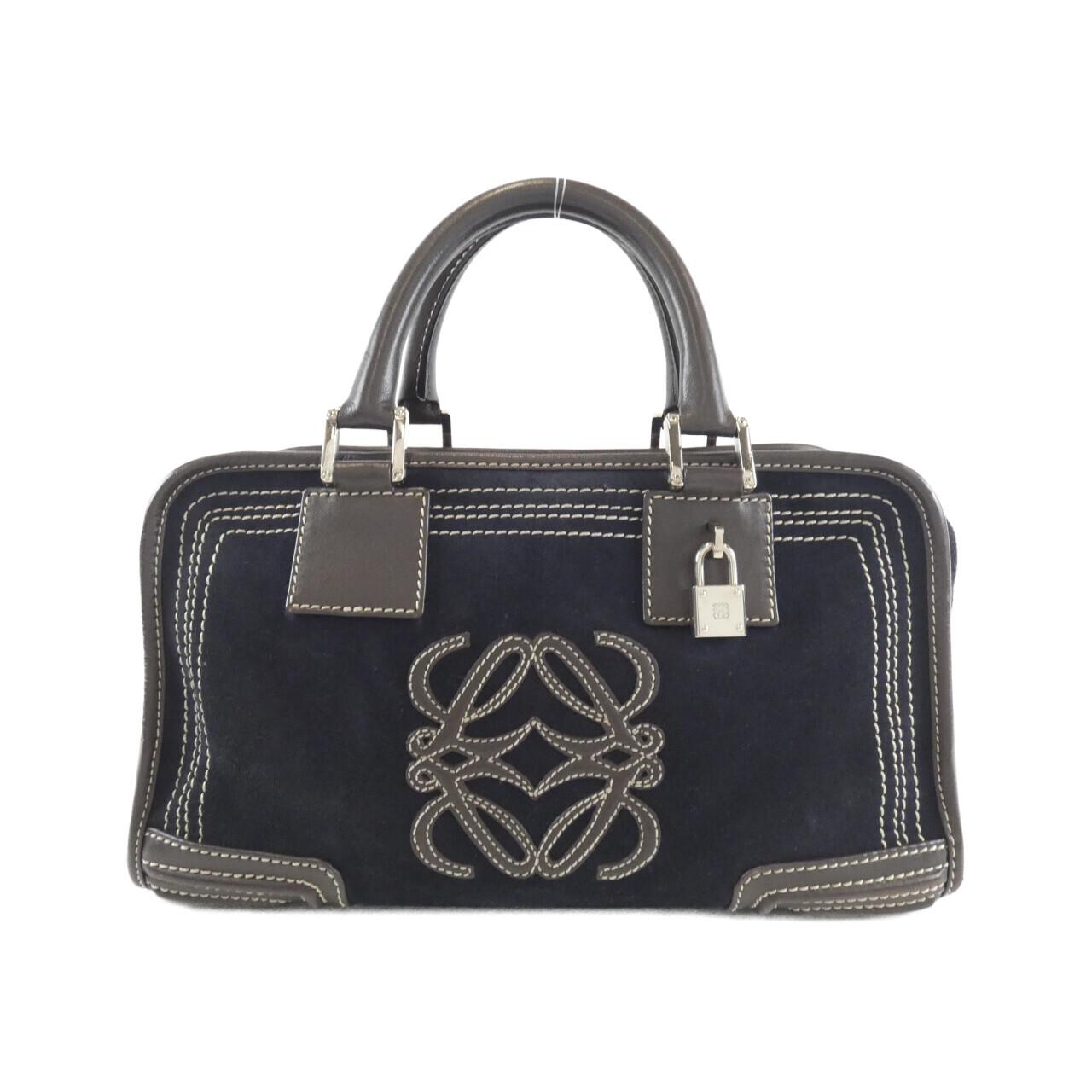 ロエベ アマソナ カウ レザー バッグ