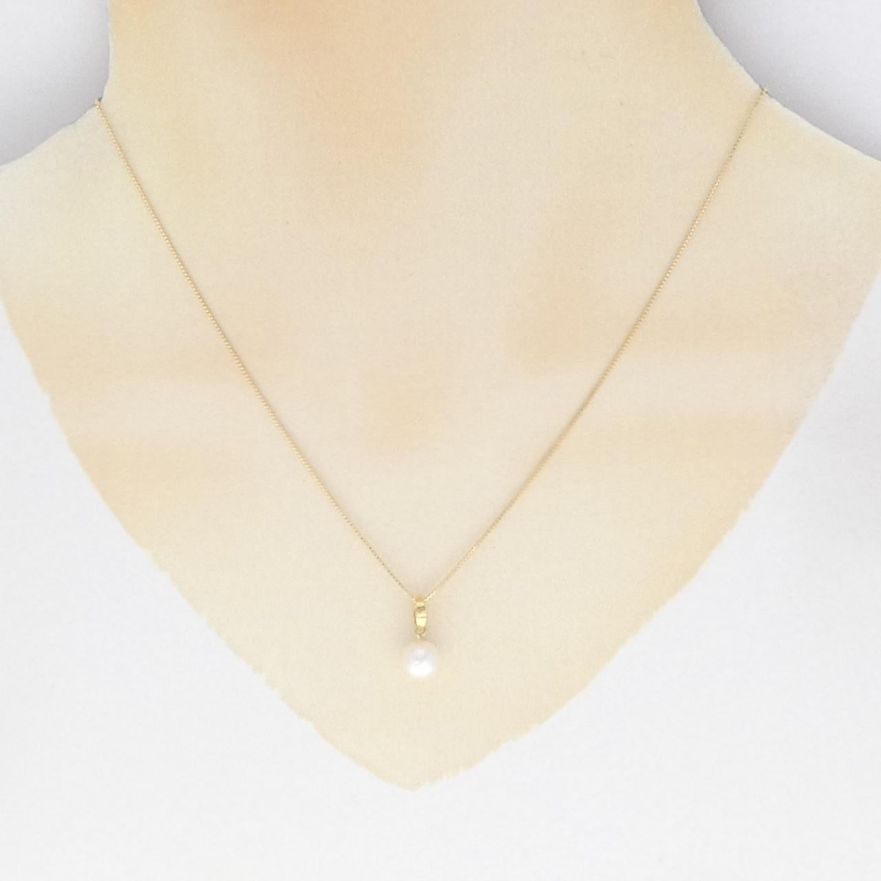 アコヤ パール ネックレス Au750