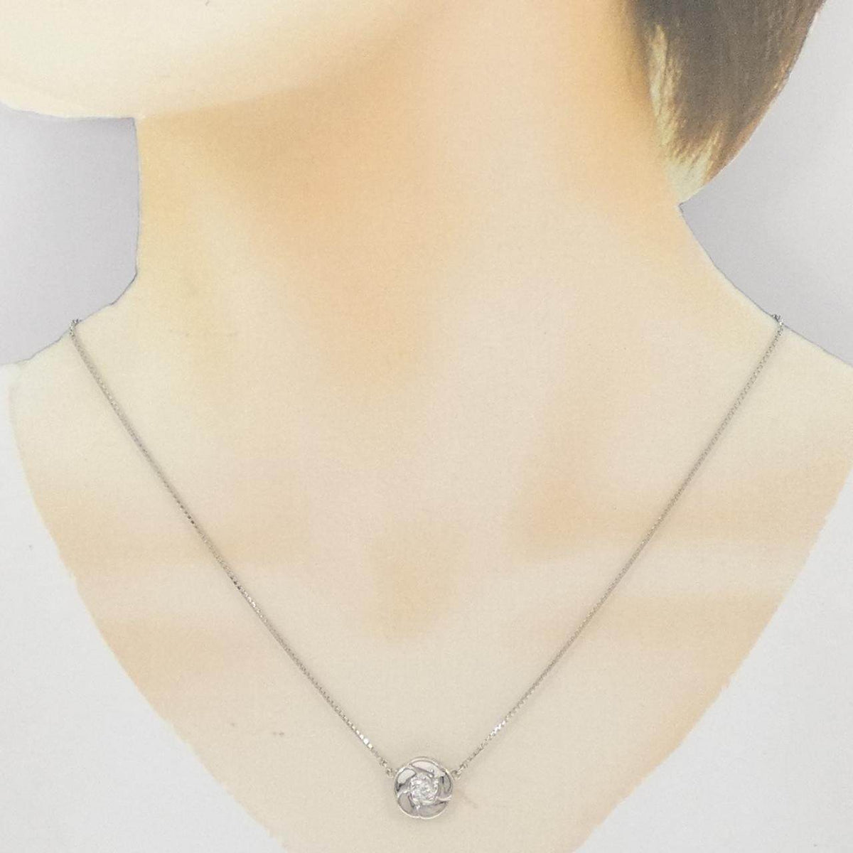 Pt850ダイヤモンドネックレス