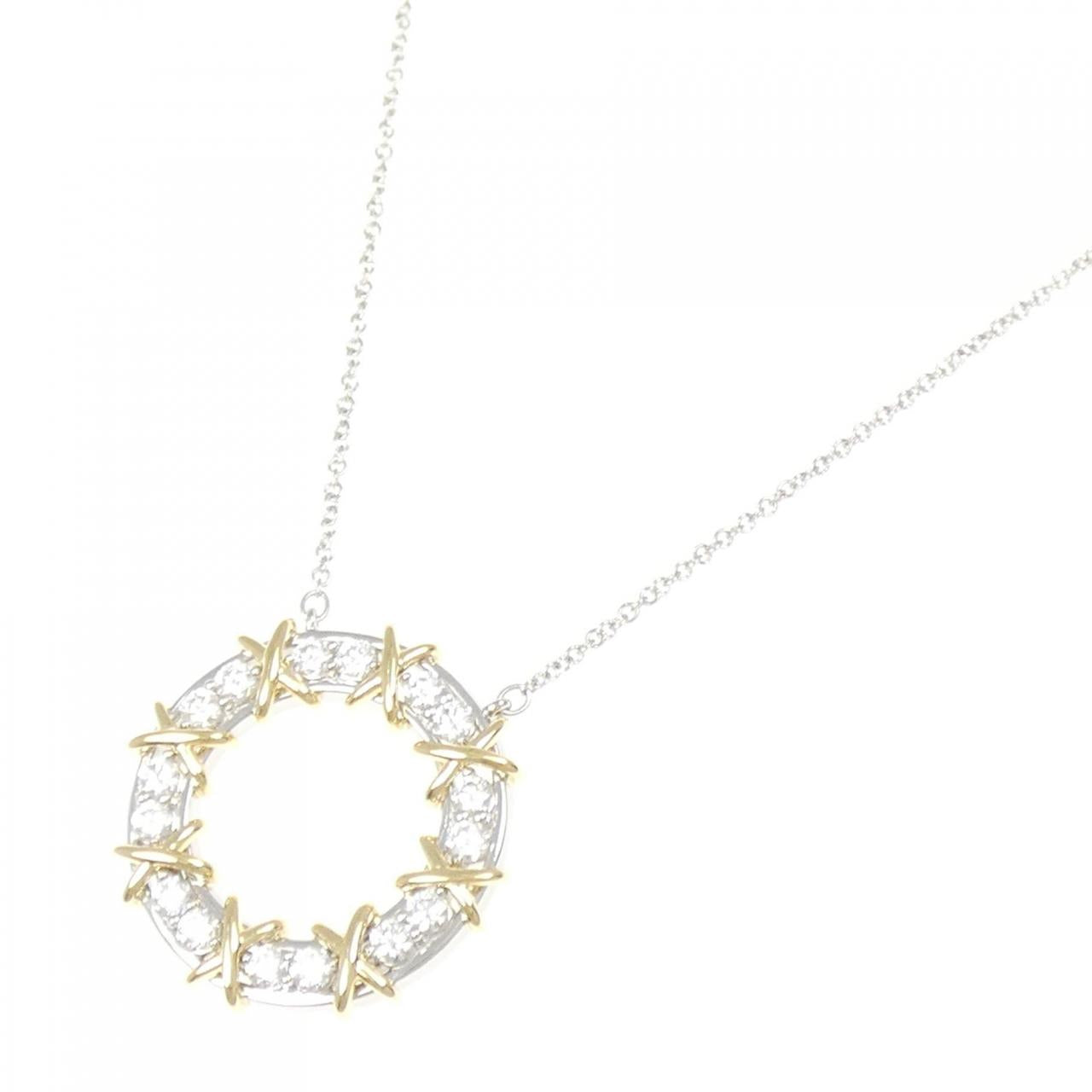 ティファニー 16 ストーン ジャン シュランバー ジェー プラチナ Au750 ネックレス