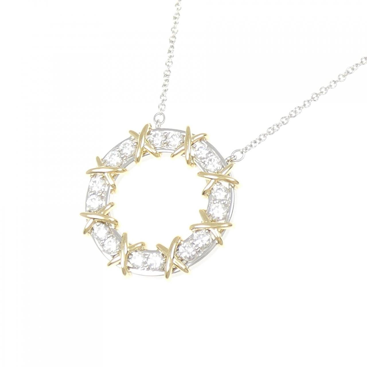 ティファニー 16 ストーン ジャン シュランバー ジェー プラチナ Au750 ネックレス