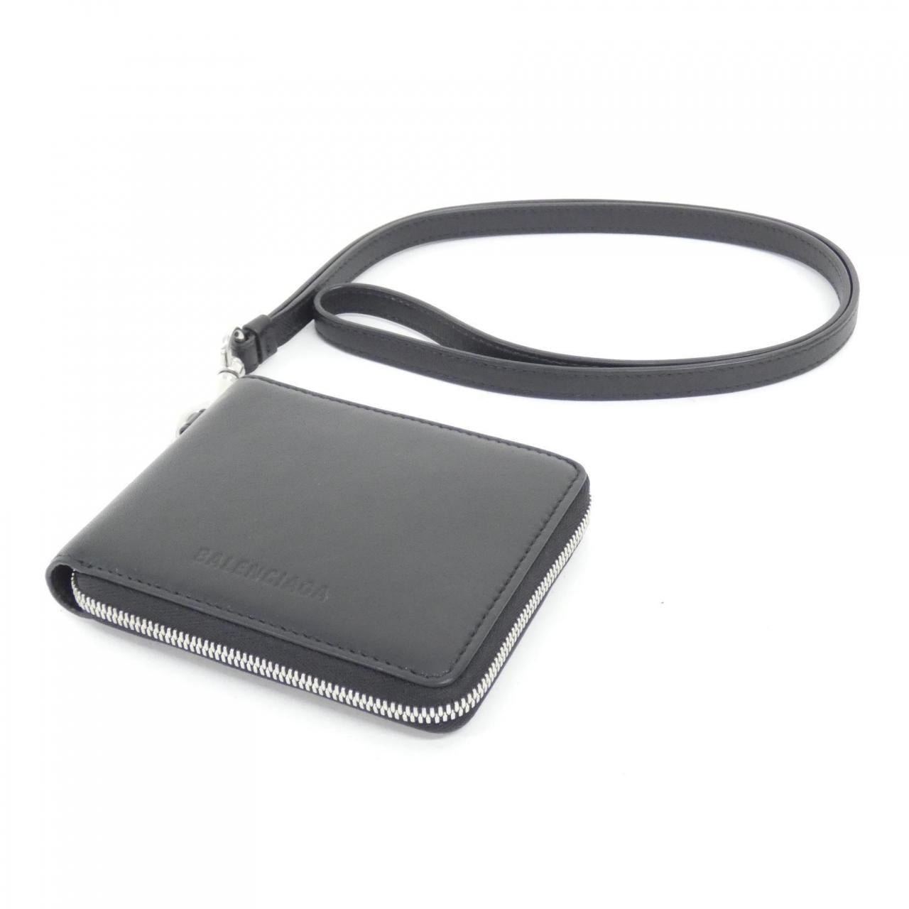 バレンシアガ 2 フォールド レザー ウォレット