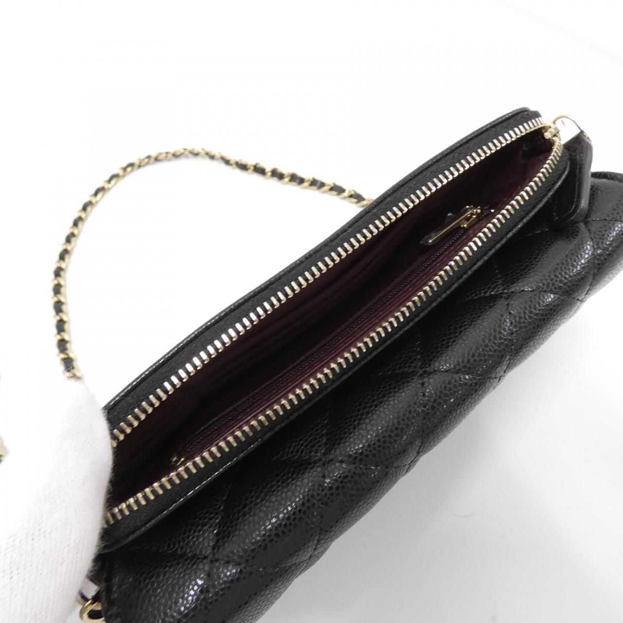 シャネル タイムレス クラシック キャビアスキン フォンケース