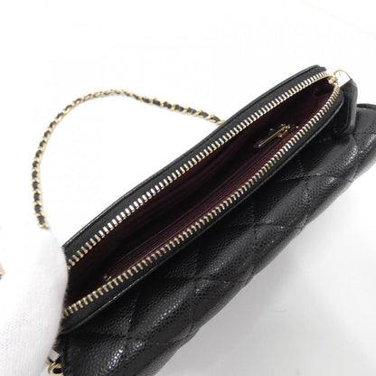 シャネル タイムレス クラシック キャビアスキン フォンケース