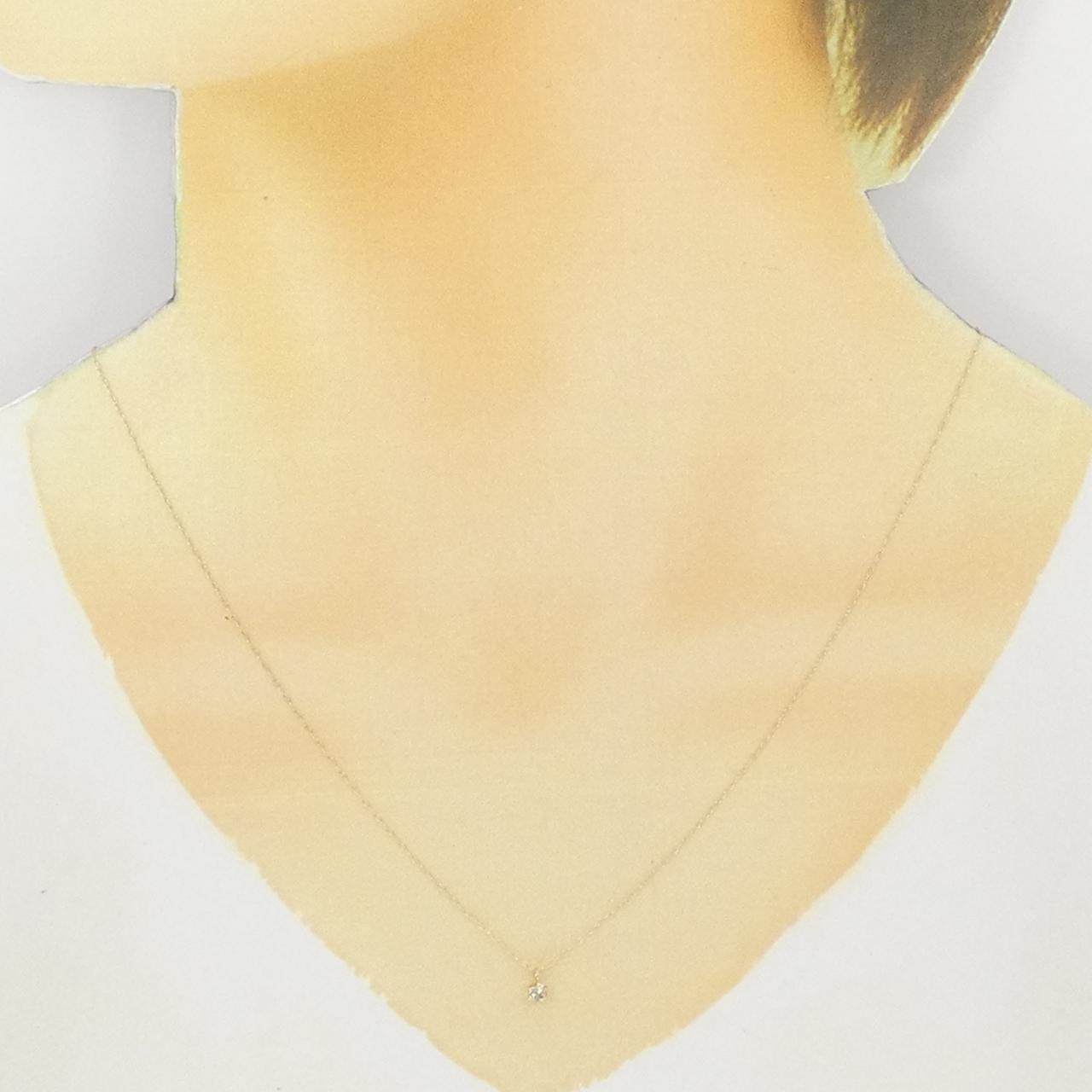 K10イエローゴールドダイヤモンドネックレス