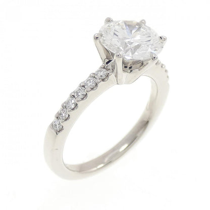 ロイヤルアッシャー プラチナ ダイヤモンド リング 1.26CT