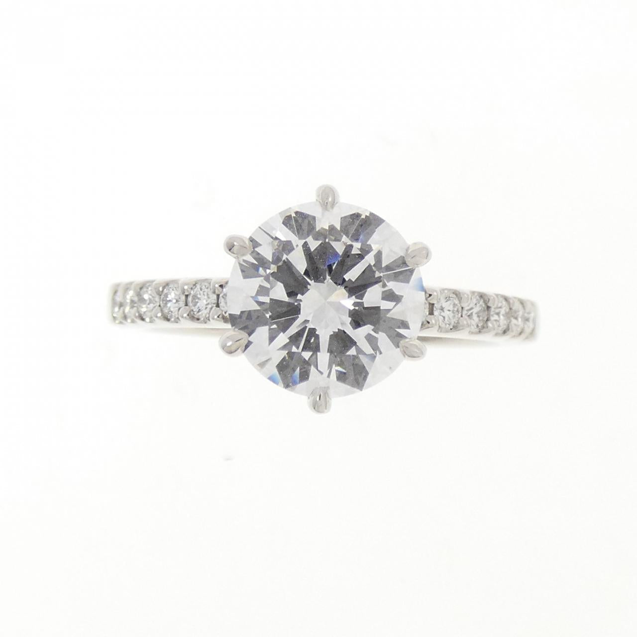 ロイヤルアッシャー プラチナ ダイヤモンド リング 1.26CT