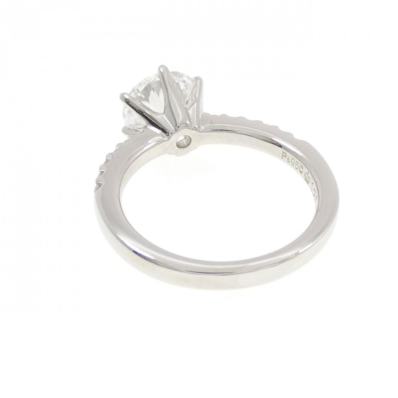ロイヤルアッシャー プラチナ ダイヤモンド リング 1.26CT