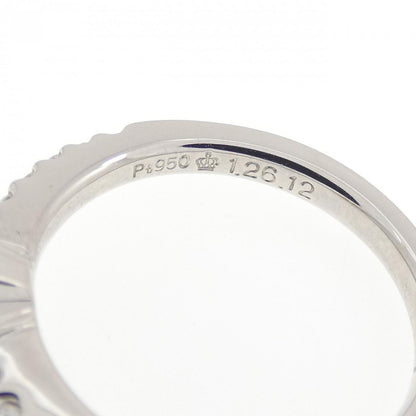 ロイヤルアッシャー プラチナ ダイヤモンド リング 1.26CT