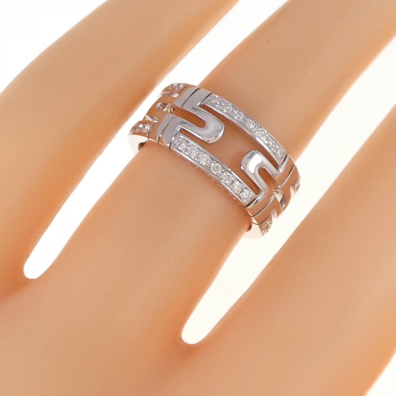 ブルガリ パレンテシ 750WG ダイヤ リング サイズ 8