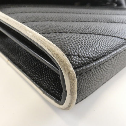 サン ローラン 377828 BOWC8 カーフ チェーン ウォレット