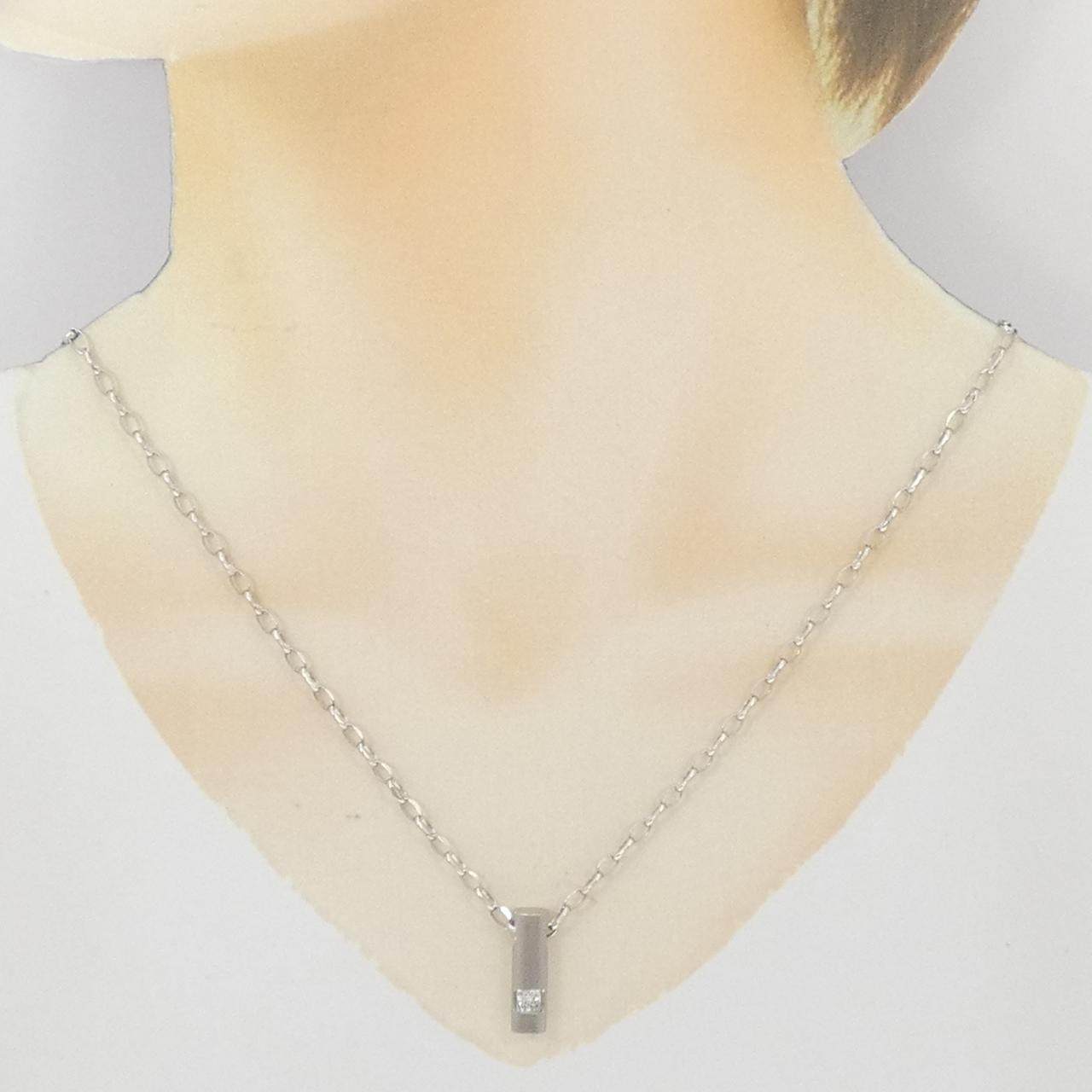 K18ホワイトゴールド ダイヤモンド ネックレス